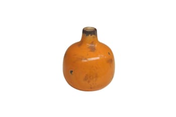 Houlle - Vaso in ceramica gialla H9cm