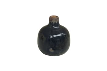 Houlle - Vaso in ceramica grigia H9cm