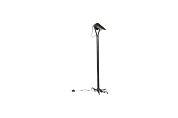 Bucklehead - Lámpara de pie de metal negro