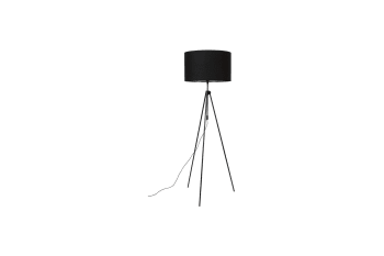 Fokus - Lámpara de pie de metal negro