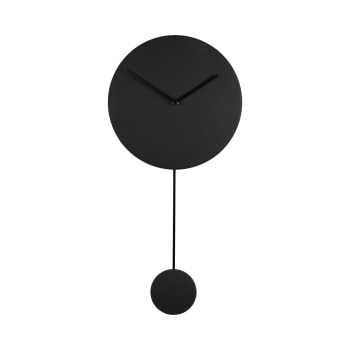 Perel Orologio Da Parete In Alluminio 20 Cm - Rotondo, Analogico, Colore Nero, Silenzioso, Design Moderno - 4