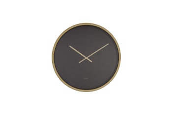 Time bandit - Horloge en métal noir et doré D60