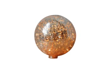 Guirlande - Lampe à poser 20cm en verre mercurisé transparent