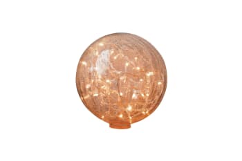 Guirlande - Lampe à poser 25cm en verre mercurisé transparent