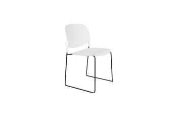 Stacks - Chaise en polypropylène blanc
