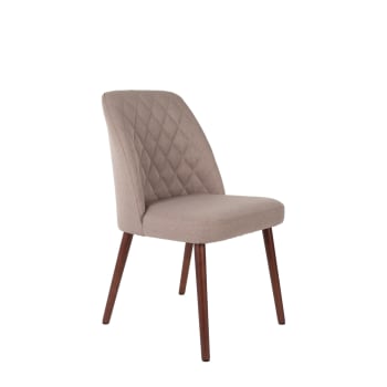Sedia tessuto patchwork e gambe legno nero MAB