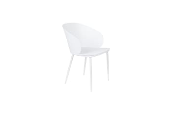 Gigi - Chaise en polypropylène blanc
