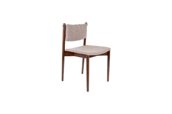 Torrance - Chaise en tissu chiné beige