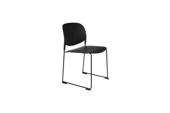 Stacks - Chaise en polypropylène noir