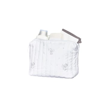 Lazare - Trousse de toilette en coton Bio blanc