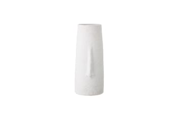 Alban - Vase décoratif en grès blanc