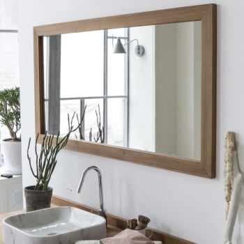Miroir en teck 140x70 cm