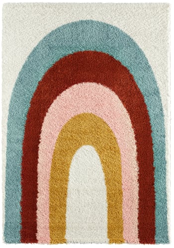 AQUARELLE - Alfombra arco iris multicolor 120x160 cm