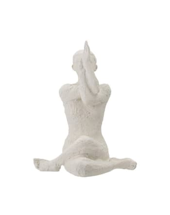 Adalina ii - Statuetta decorativa in poliresina bianca