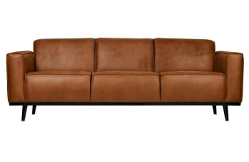 Statement - 3-Sitzer-Sofa aus Leder, braun