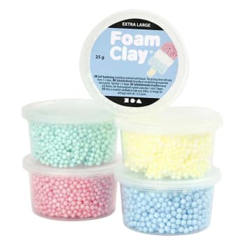 FOAM CLAY - Set 5 pâtes à modeler pastel 25g