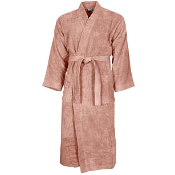 Luxury - Peignoir col kimono en coton  Nude L