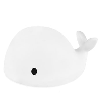 MOBY - Veilleuse rgb led baleine l30cm blanc