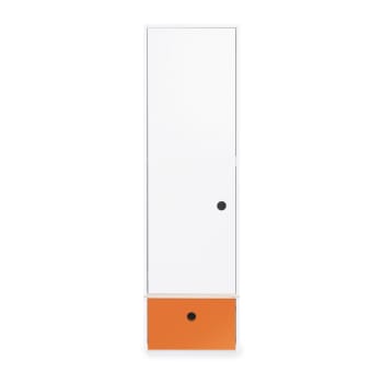 COLORFLEX - Armoire 1 porte façade tiroir orange