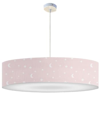 ENFANT - Lámpara de techo niño lune rosa