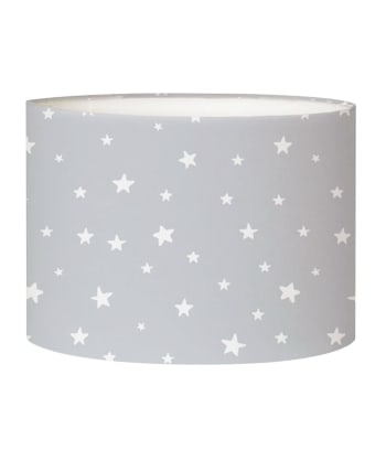 ENFANT - Lampenschirm "Graue Sterne" für Kinder Nachttisch