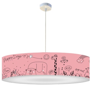 ENFANT - Lámpara de techo niño happydays rosa