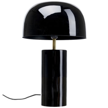 Loungy - Lampe en acier noir