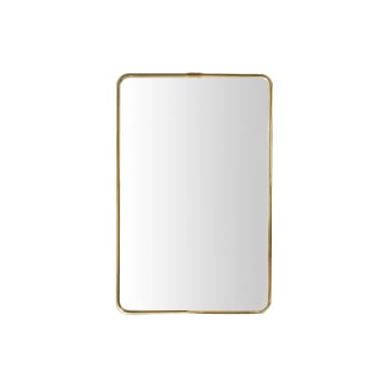 Chaumont - Miroir laiton rectangulaire -1.200x55.000 cm - Or - Métal