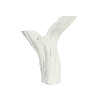 Natura - Vase en résine blanche h25cm