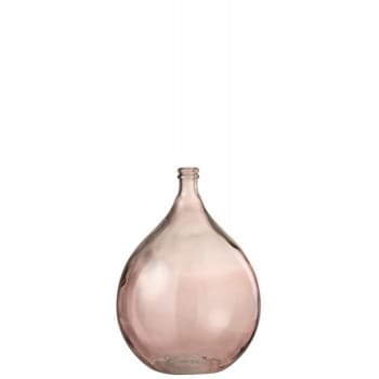 LISBONNE - Vase verre saumon H56cm