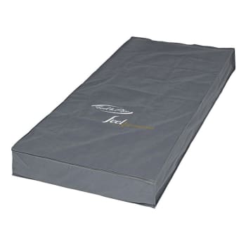Somnum - Housse de rangement de matelas tissu gris,noir 90x200 cm
