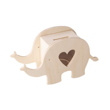 ÉLÉPHANT - Hucha de madera elefante para personalizar