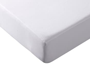 KOCHIA - Protection de matelas 140x200 blanc en coton 190 g/m2