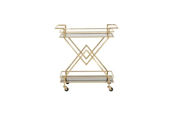 Trolley - Sideboard aus Metall, gold