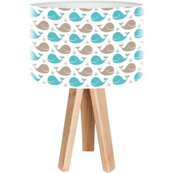 Kids - Lampe de chevet enfant Bois Bleu 30x30x45 cm