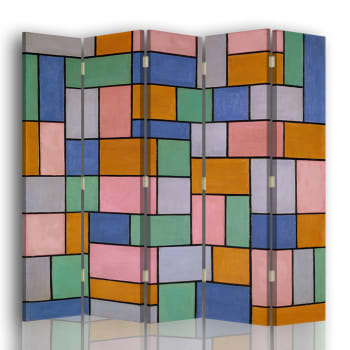 Biombo Composición en Disonancias - cm. 180x170 (5 paneles)
