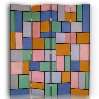 Biombo Composición en Disonancias - cm. 145x170 (4 paneles)