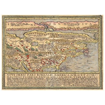 Tableau cartographie ancienne carte No.1 40x50cm
