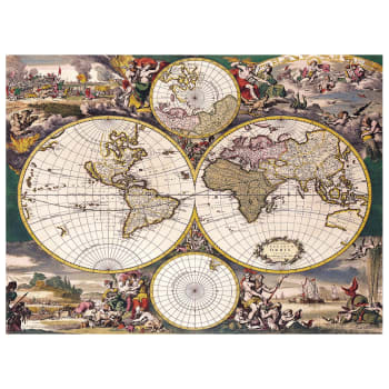 Tableau cartographie ancienne carte No.37 80x100cm