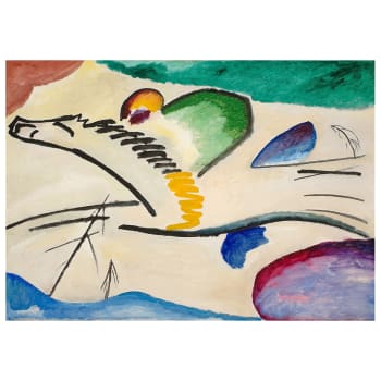Tableau impression sur toile Lyrical Wassily Kandinsky 80x100cm