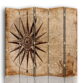 Paravento - Separè Antica Pergamena cm. 180x170 (5 pannelli)