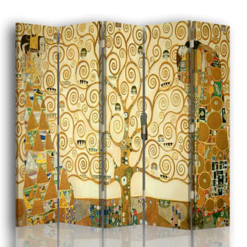 Paravento - Separè L'Albero Della Vita - Klimt cm 180x170 (5 pannelli)