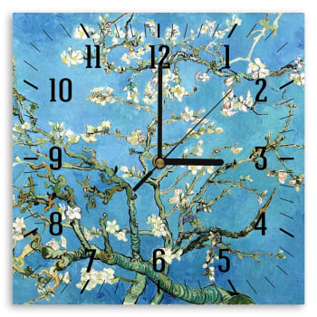 Reloj de Pared Almendro En Flor (Detalle) - Vincent Van Gogh cm. 30x30
