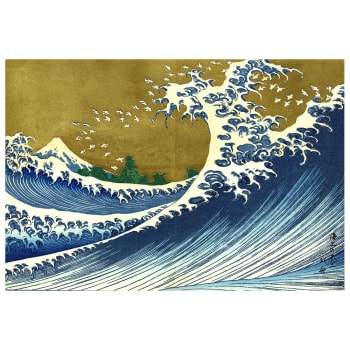 Stampa su tela - La Grande Onda - Katsushika Hokusai cm. 60x90