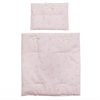 BARNA - Couverture-oreiller poupée STARS rose