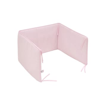 Protector de cuna 60 en rosa 180x40x3 cm
