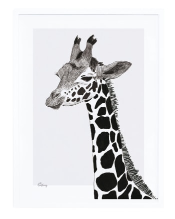 SERENGETI - Affiche girafe 30 x 40 cm