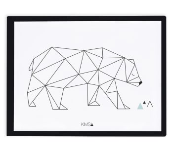 ORIGAMI - Affiche ours 30 x 40 cm