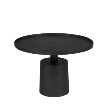 Mason - Table basse ronde en métal D60cm noir