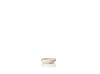 Nova - Porte savon en porcelaine beige sable